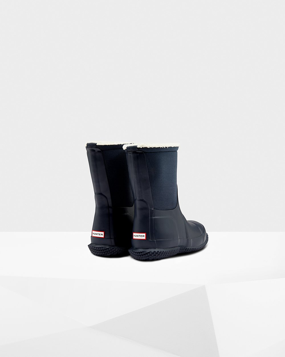 Hunter Kar Çizme Çocuk Lacivert - Original Big Insulated Roll Top Sherpa - Türkiye MN4067291